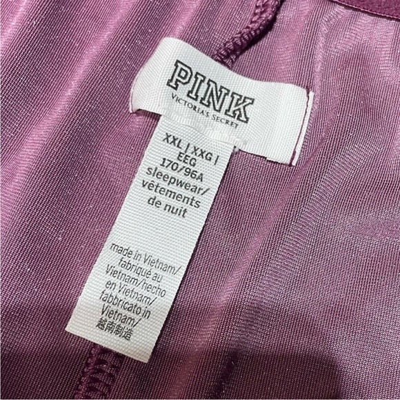 NWOT VS Pink Victoria’s Secret Velvet Lounge Shorts Purple Pink Size  XXL / 2X - Picture 5 of 6